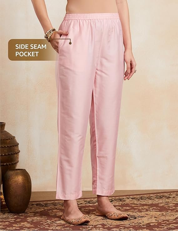 Kurta Pant Set with Organza Dupatta Salwar Suit - Image 4